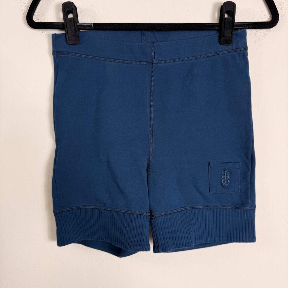 FP Movement Free People Prajna Shorts Teal Blue Ribbed Hem S/P OB1001170